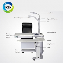 IN-V980G Muiti-Functional Optometry Combined Table And Chair Ophthalmic Unit price
