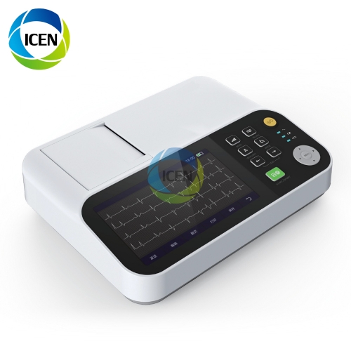 IN-C06 cheap digital medical device 12 lead electrocardiogram ecg monitor portable