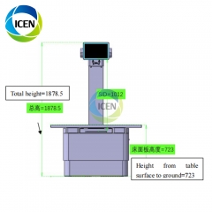 IN-DVF x-ray equipment pet surgical operating veterinary x ray operation table