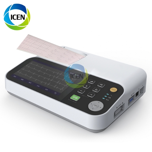 IN-C06 6 leads medical ecg machine with analyzer electrocardiograph machine sale
