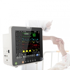 ICEN Portable Bedside Monitoring Hospital Equipment 6 Parameter Monitor Ecg Heart Rate Monitor