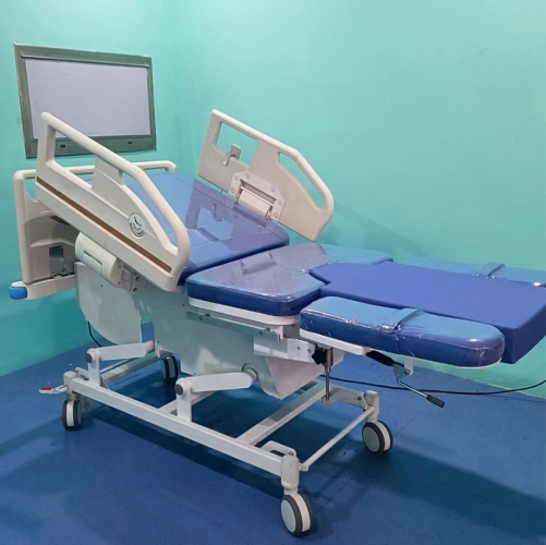 IN-I007 New Electric Black Hospital Obstetric Bed Table For Gynecology Maternity Obstetric Bed
