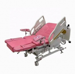 IN-I007 New Electric Black Hospital Obstetric Bed Table For Gynecology Maternity Obstetric Bed
