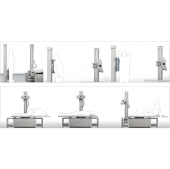 DigiEye 280 mindray New High Frequency 630ma 50kv Digital Chest X Ray Machine With Bed Type For Medical Diagnosis