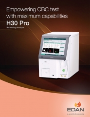 H30pro Ec-throughput Testing Capabilities Wbc 3-part Blood Cell Counters Automated Hematology Analyzer Edan H30 Pro