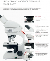 DM500 Good Price Leica Dm750 Binocular,Fluorescence-capable Microscope For Postdocs In The Life Sciences Leica Microtome Blade