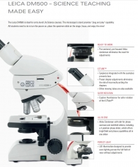 DM500 Leica Dm500 Dm750 Plus Stereo Epi Rf4 Binocular Fluorescence Microscope Microscopio A Fluorescence With Camera Price