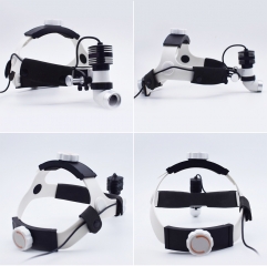 IN-G1 Medical Led Headlight And Binocular Loupes Otolaryngology 2.5x Headwear Magnifier +5w Focusing Headlamp