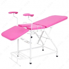 IN-G001A Factory Portable Exam Table Stirrups Gynecological Obstetric Examination Bed Gynecology Delivery Obstetric Bed