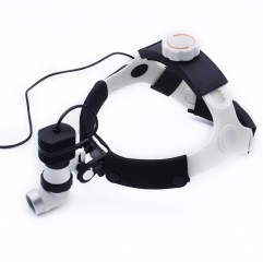 IN-G1 Medical Led Headlight And Binocular Loupes Otolaryngology 2.5x Headwear Magnifier +5w Focusing Headlamp