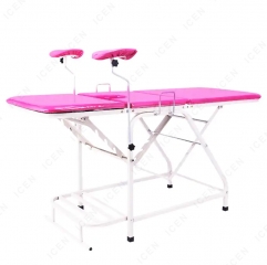 IN-G001A Gynecological Examination Chair Obstetric Table Exam Table With Stirrups Gynecology