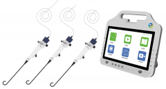 IN-P33 4.5 Inch Touch Screen External Monitor Wireless Video Endoscopy Stroboscopy Device Blade Disposable Video Laryngoscope