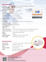 IN-B6100 Clinic Chemistry Analyzer Semi-automatic Biochemistry Analyzer