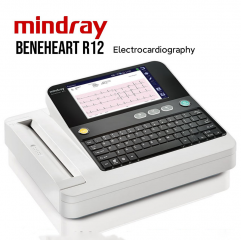 Mindray BeneHeart R12 Ecg/ekg Machine With Interpretation 12 Leads Digital 3 Channel Electrocardiograph