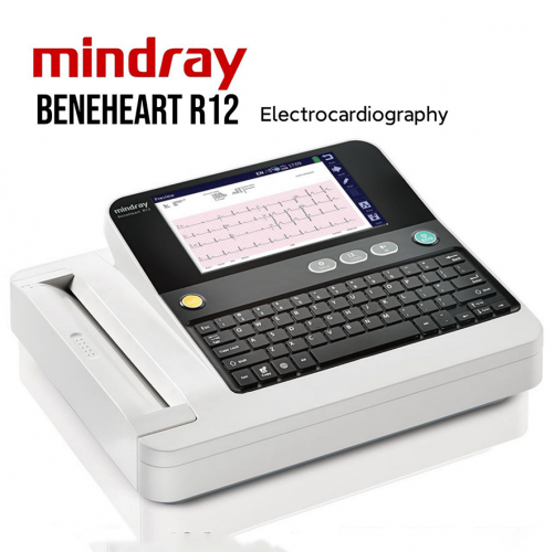 Mindray BeneHeart R12 Ce Iso 8" Big Screen Ecg Machine Wireless 12 Channel Ecg 1200g Electrocardiograph-telemedicine Ecg Machine 12 Channel