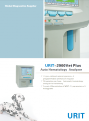 URIT-2900plus Medical Equipment Multi-parameter 3 Parts Hematology Auto Analyzer With Built-in Printer