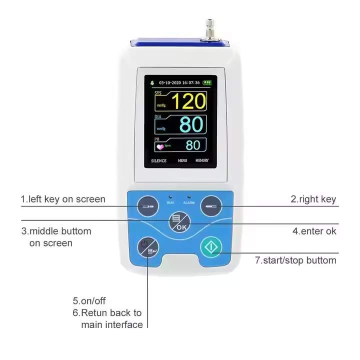 IN-PM50 Best Selling Nibp Spo2 Patient Monitor Electric Plastic Material