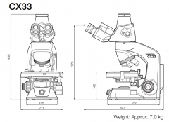 CX-33 Adjustable Arm Ent Operation Practice Microscopio Operating Trinocular Stereo Microscope For Practicing