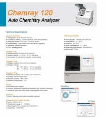 Rayto Chemray 120 China Medical Equipment Portable Human Blood Fully Automated Chemistry Analyzer Price