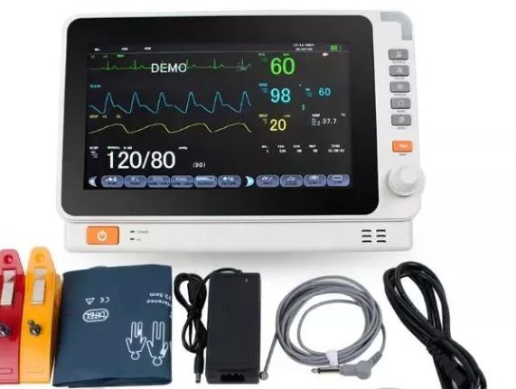 IN-C10A 10.1 Inch Veterinary Vital Sign Monitor Portable Multi-parameter Vet Patient Monitor