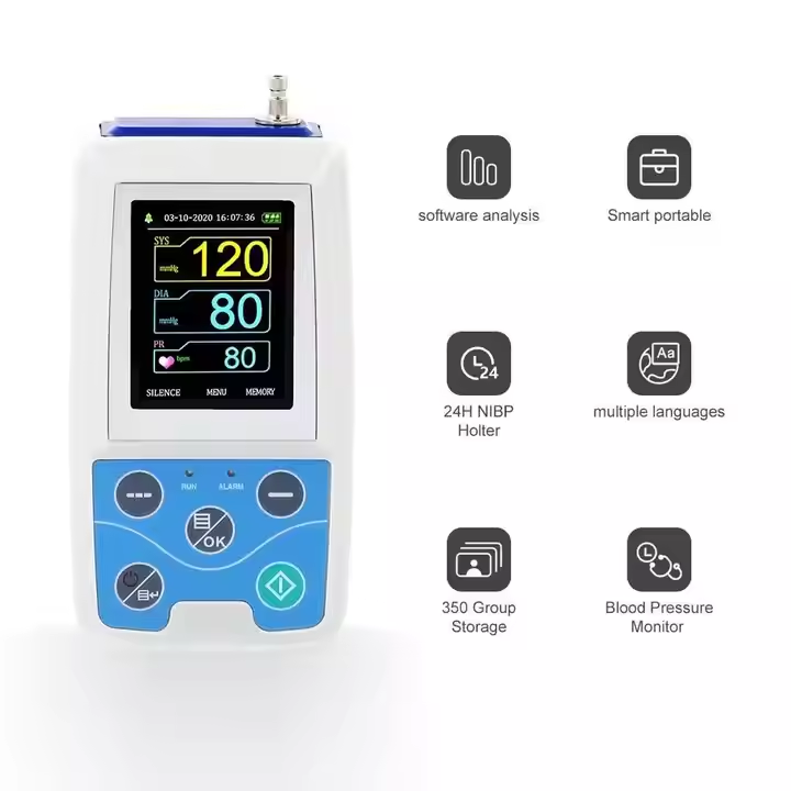 IN-PM50 New Design One-key Measurement Digital Blood Pressure Monitor With Upper Arm Adjustable Wide Range Cuff