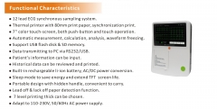 IN-CN3 3 Channel Ecg Machine Whole Package Including Ecg Electrodes And Clips