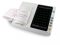 IN-301 Multilanguage 12-lead Electrocardiograph,3 Channels Touching Ecg/ekg Machine