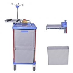 IN-75001B Abs Dental Rolling Carts Ambulance And Hospital Emergency Stretcher Trolley Medical Equipment For Hospital Nursing Station