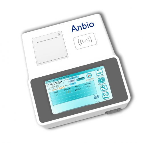 Anbio AF-100 Touch Screen Veterinary Poct Analyzer Cat Dog Veterinary Fluorescence Immunoassay Analyzer