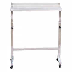 IN-PL03 304 Stainless Steel Surgical Instrument Cart Veterinary Trolley Multi‑Tier Storage for Pet Clinic Easy Mobility
