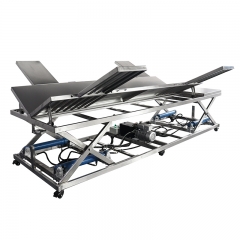 IN-P005 Heavy Duty Hydraulic Pet Operating Table 1500kg Capacity Foot Control IV Pole Waste Tank Stainless Steel Vet