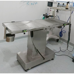 IN-P004 304 Stainless Steel Electric Pet Operating Table Heating Constant Temp Removable Tray Funnel Veterinary