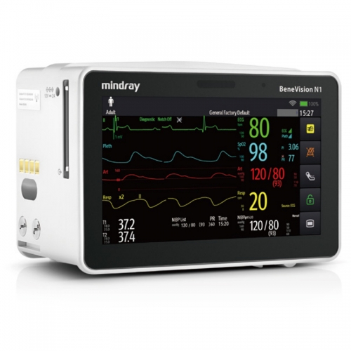 Mindray BeneVision N1 Compact Multi-Parameter Patient Monitor with Touchscreen for ICU Emergency and Transport Use