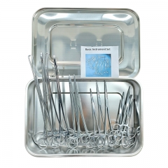 IN-B Comprehensive Basic Surgery Instruments Set Durable Metal Tools for Hospital and Clinic Use