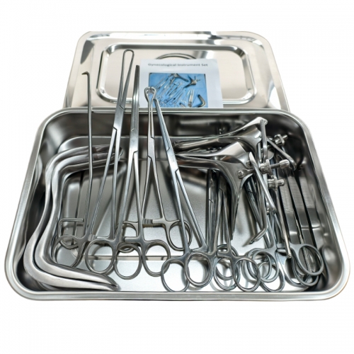 IN-G Reusable Gynecological Surgical Instruments Set Durable Metal Kit for Medical Practice