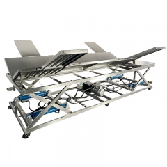 IN-P005 Heavy Duty Hydraulic Pet Operating Table 1500kg Capacity Foot Control IV Pole Waste Tank Stainless Steel Vet