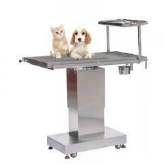 IN-P004 304 Stainless Steel Electric Pet Operating Table Heating Constant Temp Removable Tray Funnel Veterinary