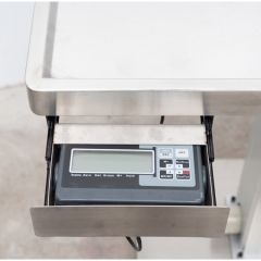 IN-PL05 Multi‑Function Pet Exam Table Electric Lift with Weighing Scale Stainless Steel Diagnosis Table for Vet Clinic