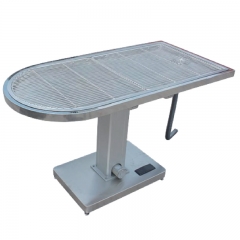 IN-PL04 Heavy Duty Stainless Steel Diagnosis Table Electric Lift Pet Veterinary Exam Table Foot Pedal