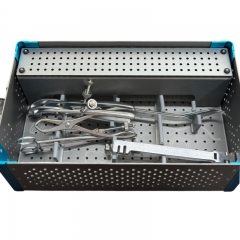 IN-UL Upper Extremity Surgical Instrument Set with Silicone Mat Non Slip Tray Fast Sterilization Cycle Reusable