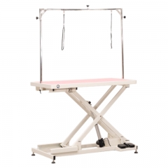 IN-PL06 Salon Pet Grooming Table Electric Foot Pedal Lift Waterproof Surface Optional Power Socket Color Select
