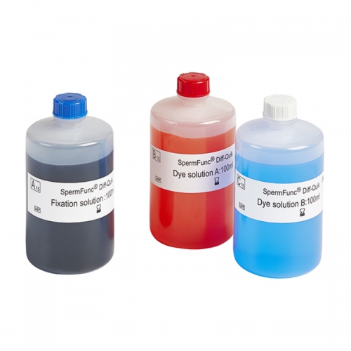 IN-200BC2 Diff-Quik Rapid Stain Kit for Sperm Morphology 90-Second Protocol Clear Acrosome and Tail Differentiation