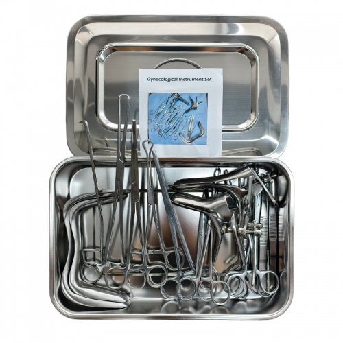 IN-G Comprehensive Gynecology Instrument Set Stainless Steel Tools for Examination and Surgery