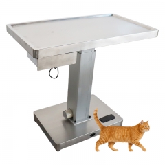 IN-PL05 Electronic Weighing Pet Diagnosis Table Stainless Steel Electric Height Adjustable Veterinary Clinic Equipment