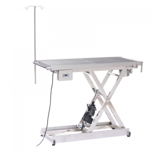 IN-P001 Veterinary Electric Operating Table, Thermostatic Heating, Stainless Steel Tray, Smooth Lifting Mechanism
