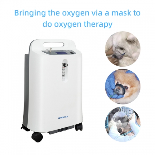 IN-5DW vet Portable Oxygen Concentrator Adjust Flow Electric Rechargeable Medical Portable Oxygen Concentrator for Healthcare