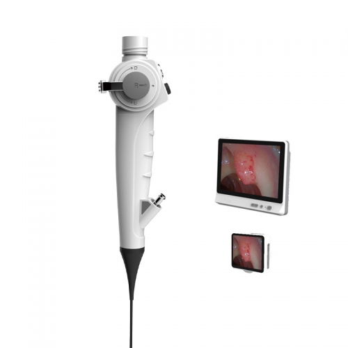 IN-RDFB Portable Reusable Flexible Video Bronchoscope & Laryngoscope with 3.5" LCD HD Display