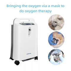 IN-5DW vet Portable Oxygen Concentrator Adjust Flow Electric Rechargeable Medical Portable Oxygen Generator for Healthcare
