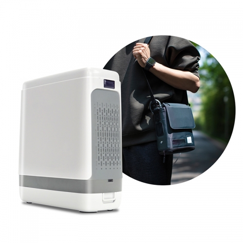 IN-1000P Oxygen Concentrator Outdoor 1.5kg Ultra Light 1-7L Flow 96% O2 Battery Powered Handbag