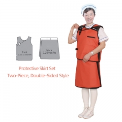 IN-1101 0.35mm Radiation Protection Lead Apron with Thyroid Shield Dental X-Ray Protective Lead Gown for Medical Use